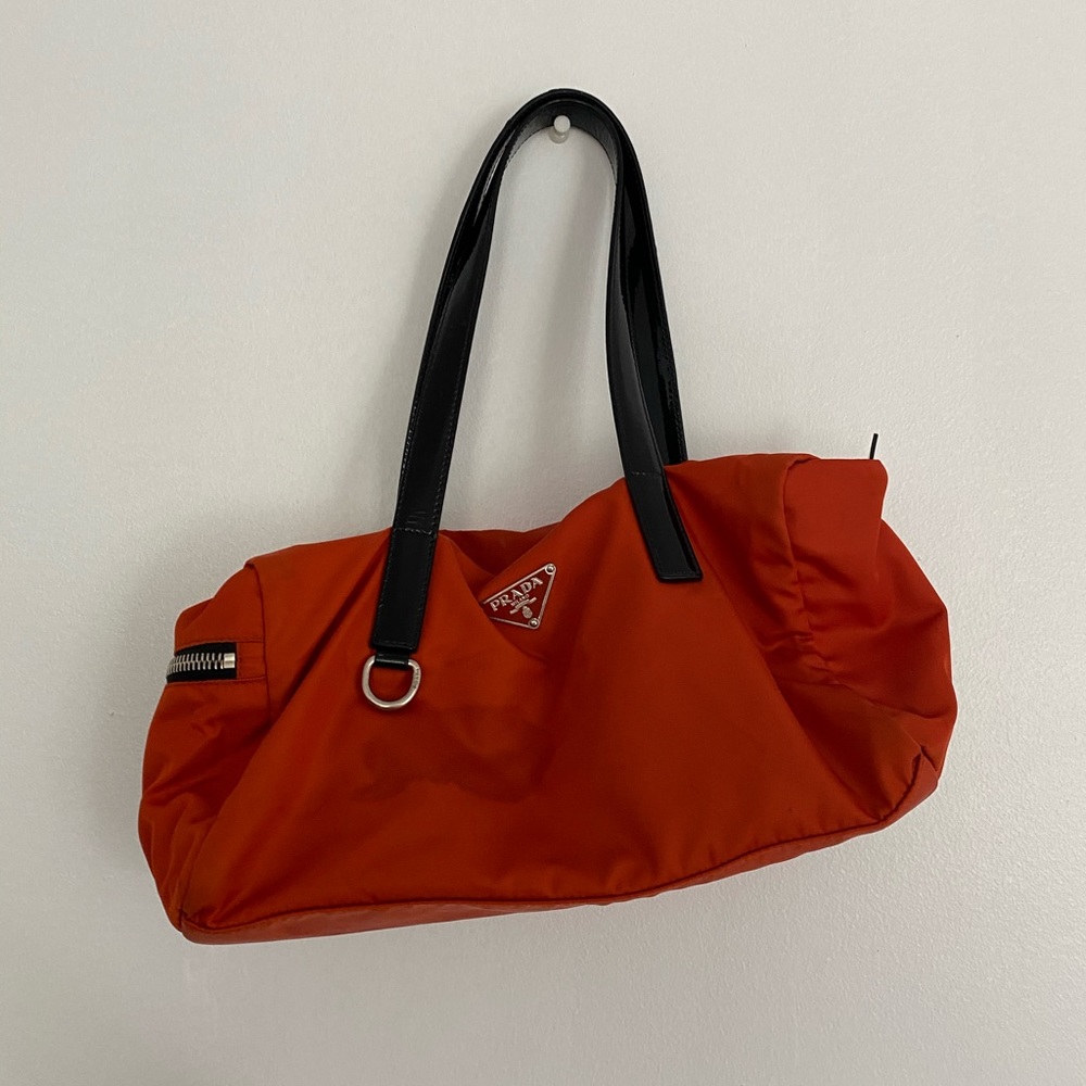 Vintage Prada Orange Nylon Bag